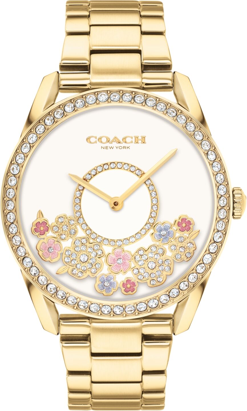 Coach Women's Preston Gold-Tone Bracelet Tea Rose Watch 36mm - Gold