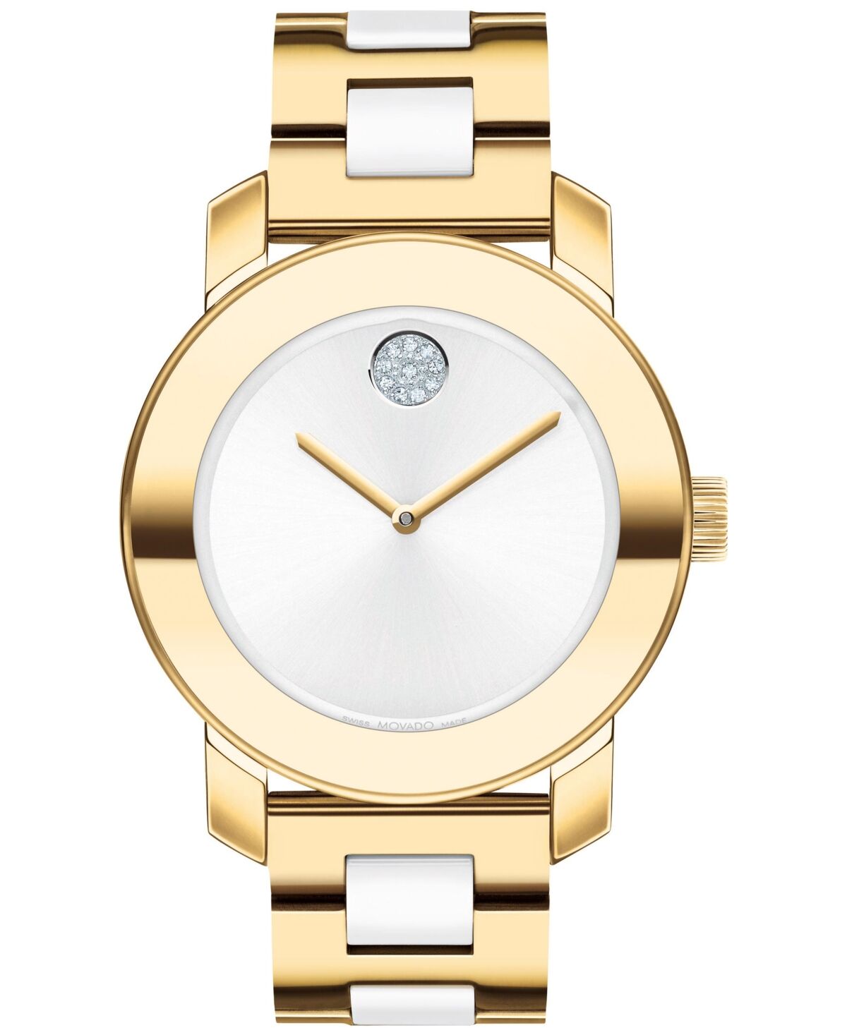 Movado Bold Iconic Women's Swiss Gold-Tone Bracelet Watch 36mm - Two-tone