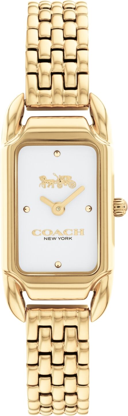 Coach Women's Cadie Quartz Gold-Tone Stainless Steel Watch 20mmx32.5mm - Gold-Tone