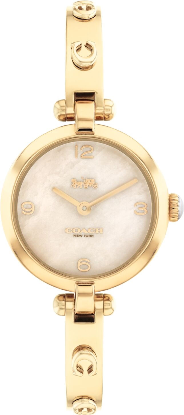 Coach Women's Cary Gold-tone Bangle Bracelet Watch 26mm - Gold-tone