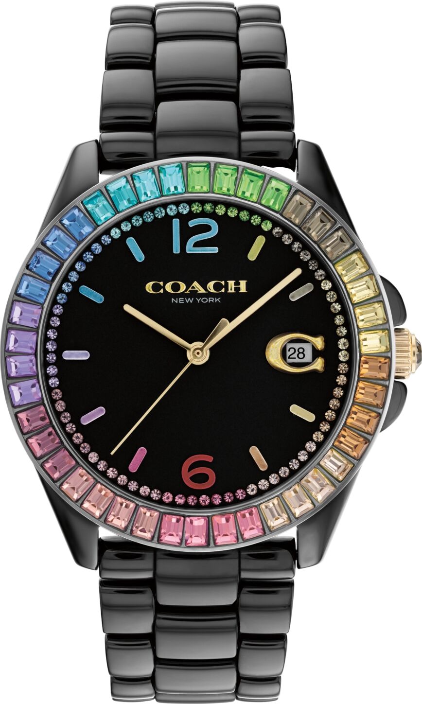 Coach Women's Greyson Black Ceramic Bracelet Watch, 36mm - Black