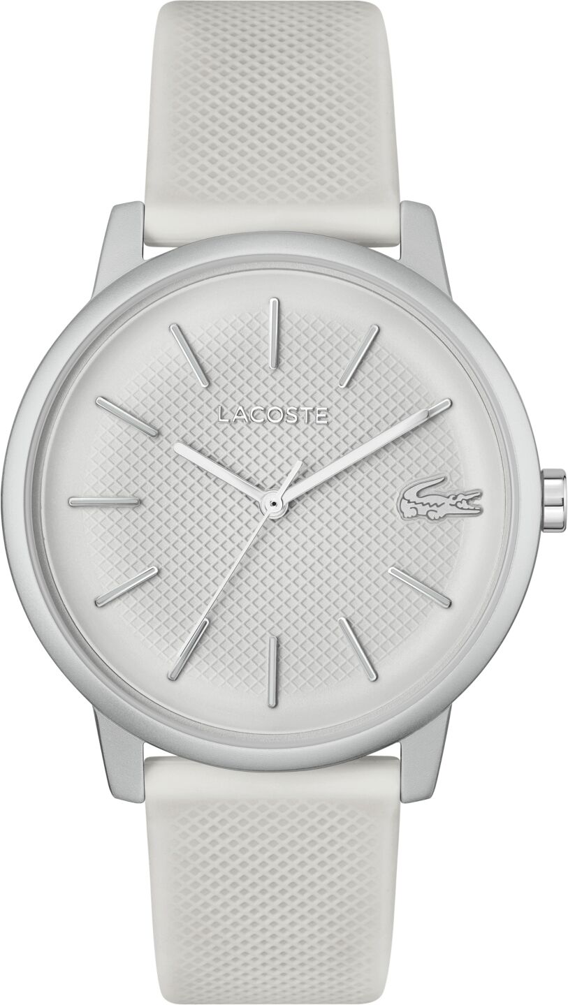 Lacoste Men's L 12.12 White Silicone Strap Watch 42mm - White