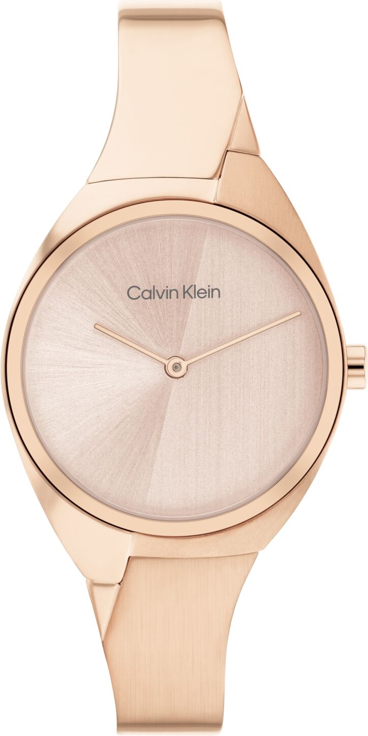 Calvin Klein Women's 2-Hand Carnation Gold-Tone Stainless Steel Bangle Bracelet Watch 30mm - Carnation Gold