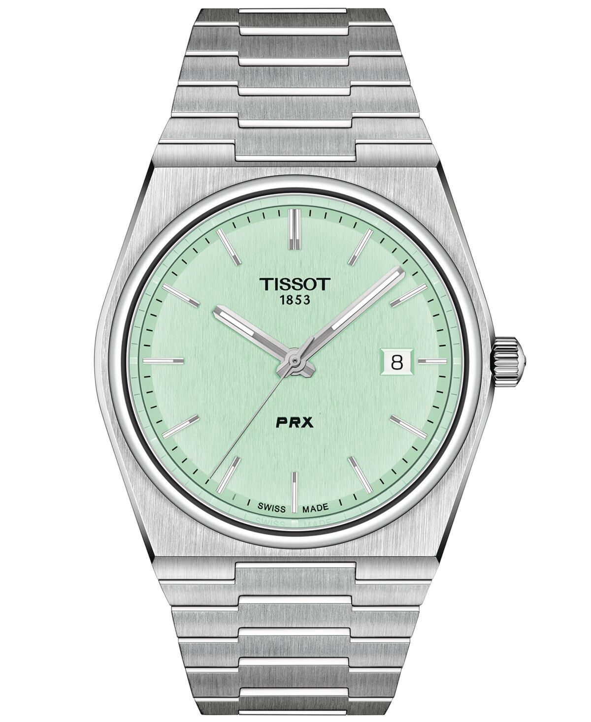 Tissot Men's Swiss Prx Stainless Steel Bracelet Watch 40mm - Grey