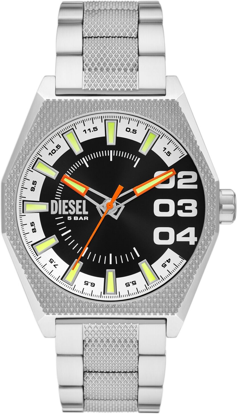 Diesel Men's Scraper Quartz Stainless Steel Watch 43mm - Silver