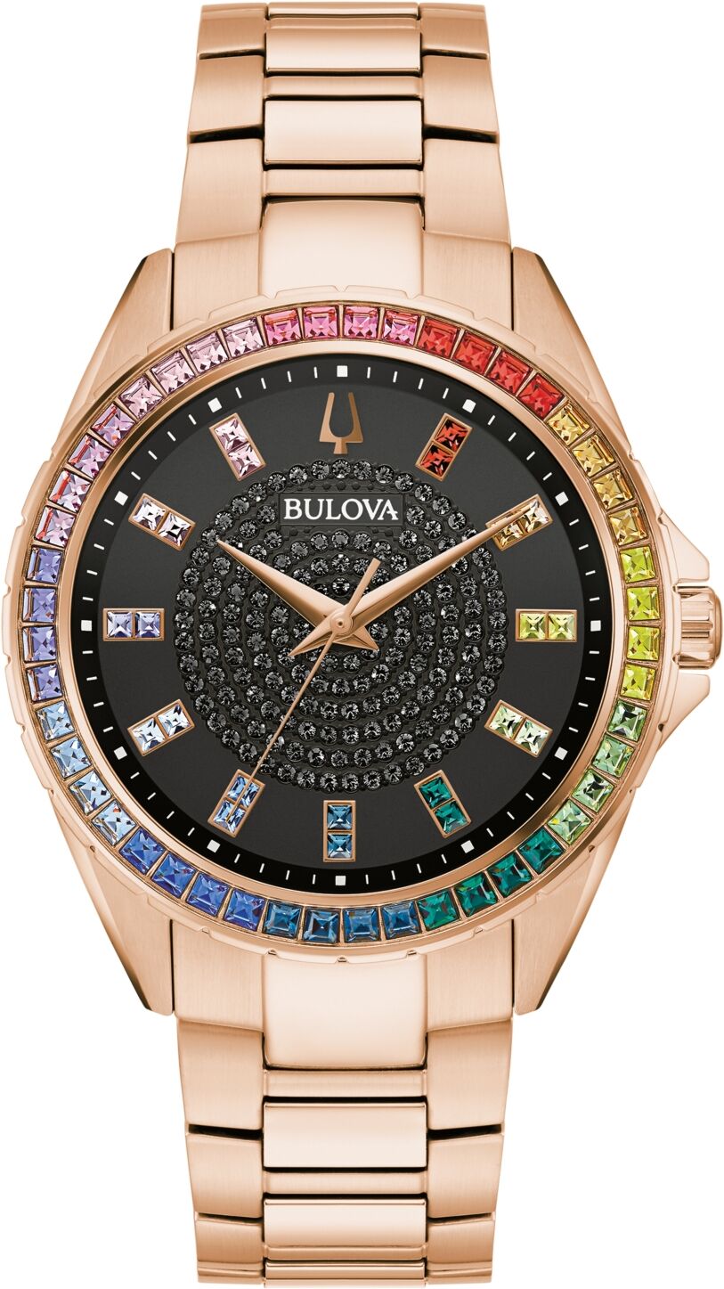 Bulova Men's Classic Phantom Rose Gold-Tone Stainless Steel Bracelet Watch 40mm - Rose Gold-tone