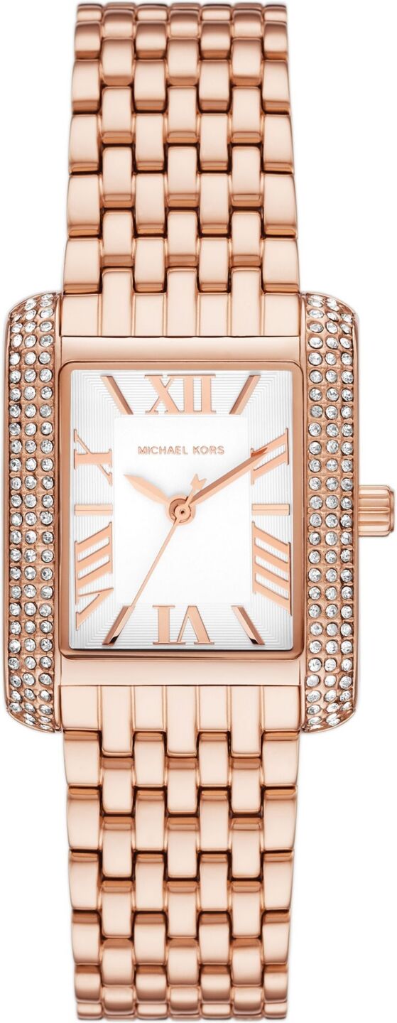 Michael Kors Women's Emery Three-Hand Rose Gold-Tone Stainless Steel Watch 33 x 27mm - Rose Gold-Tone