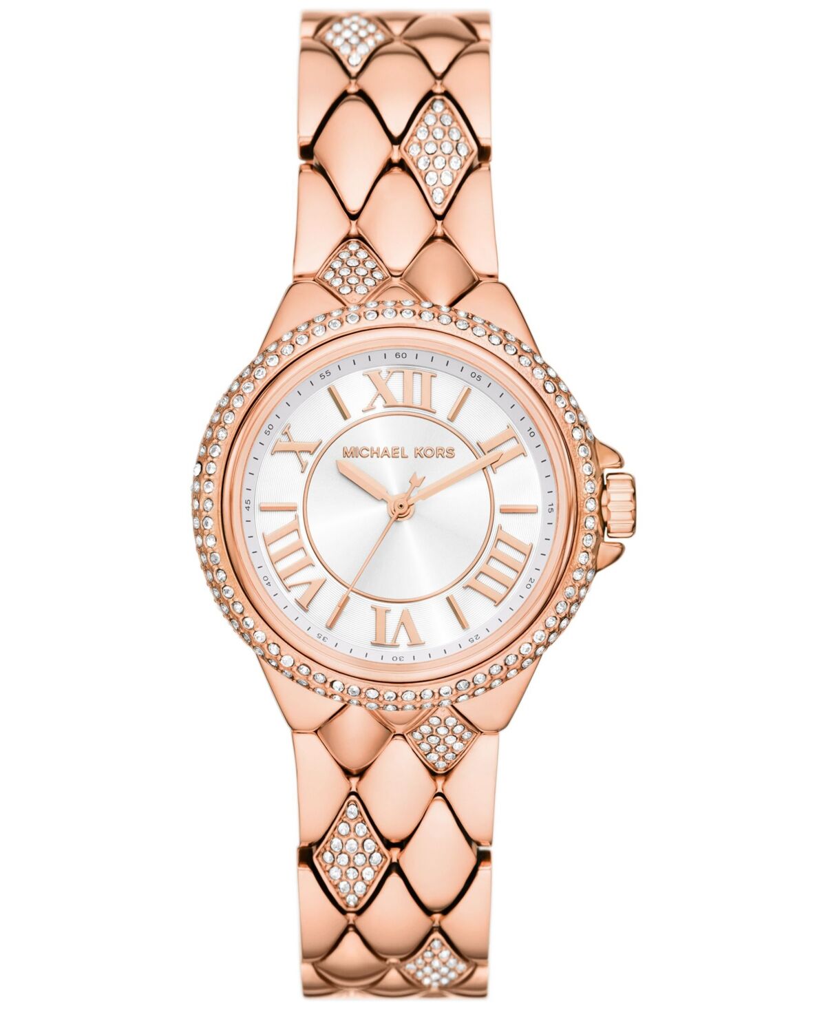 Michael Kors Women's Camille Three-Hand Rose Gold-Tone Stainless Steel Watch 33mm - Rose Gold-Tone
