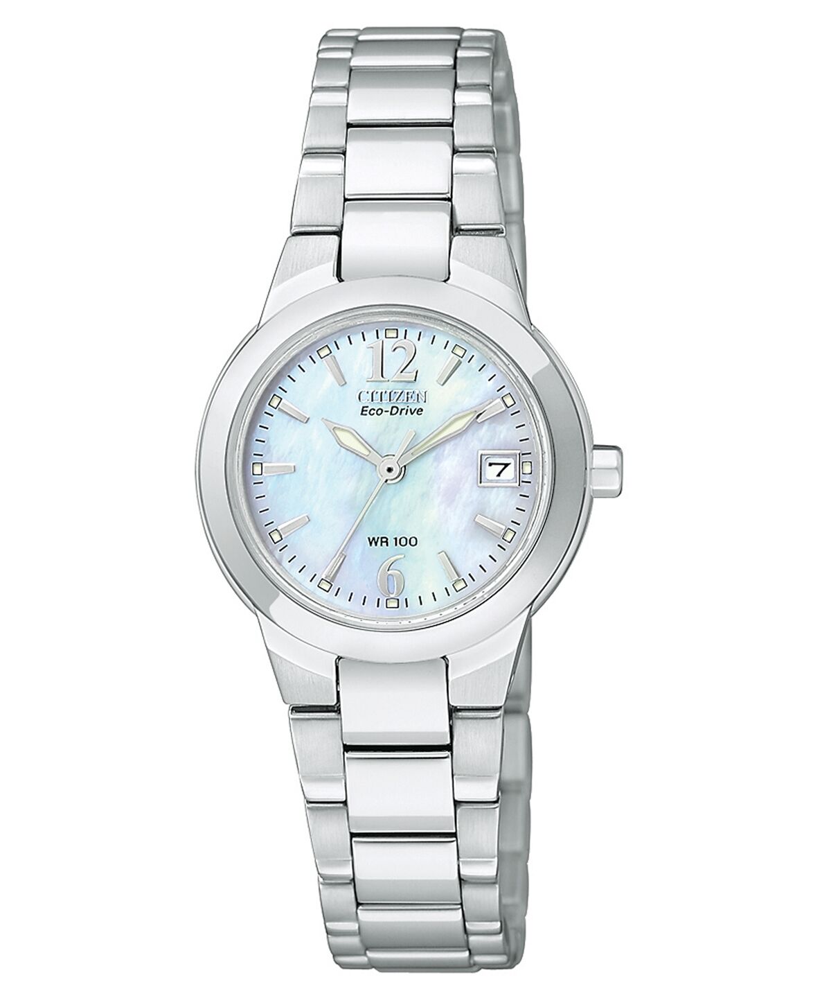 Citizen Women's Eco-Drive Sport Stainless Steel Bracelet Watch 26mm EW1670-59D