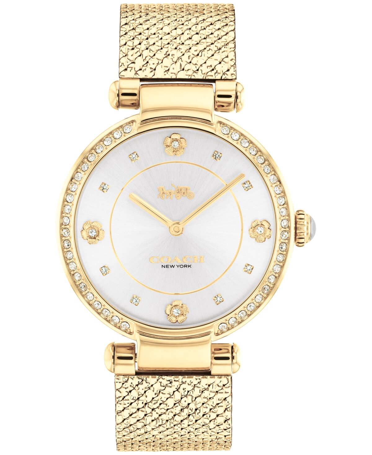 Coach Women's Cary Gold-tone Mesh Bracelet Watch 34mm - Gold-tone
