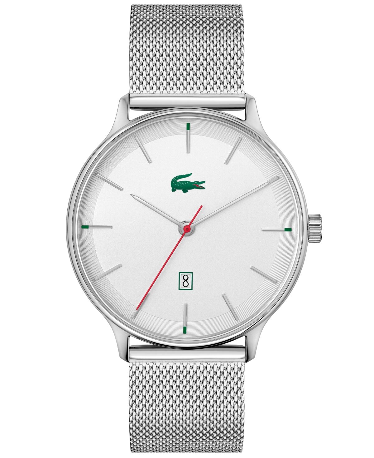 Lacoste Men's Club Stainless Steel Mesh Bracelet Watch 42mm - Staineless Steel