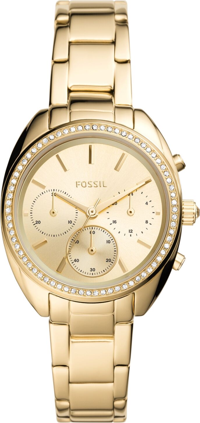 Fossil Ladies Vale Chronograph, gold tone stainless steel watch 34mm - Gold