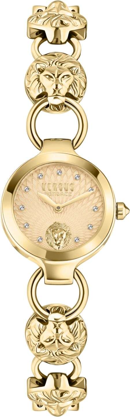 Versace Versus Versace Women's Broadwood Lion Link Stainless Steel Bracelet Watch 26mm - Gold