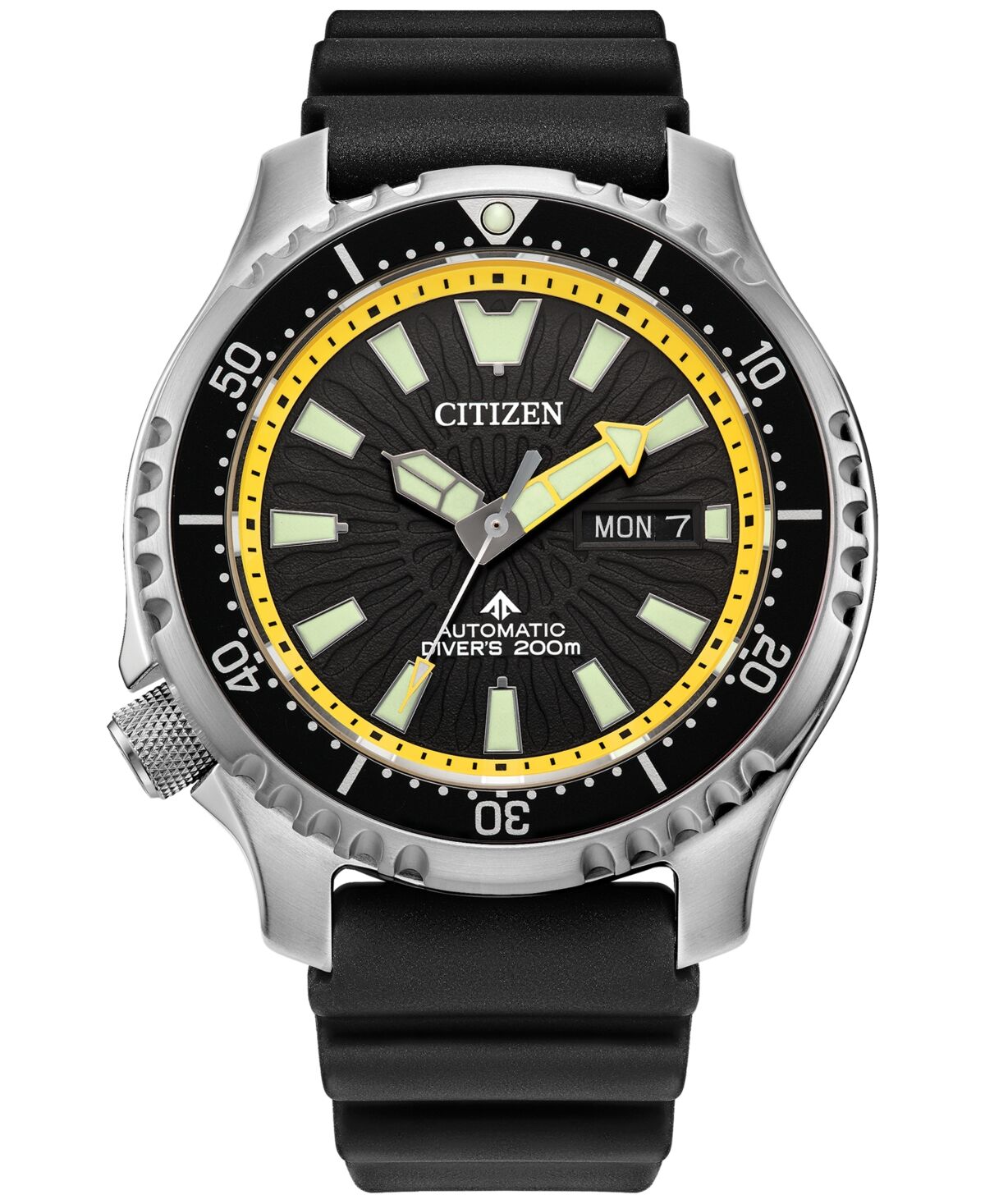 Citizen Men's Automatic Promaster Black Strap Watch 45mm - Black