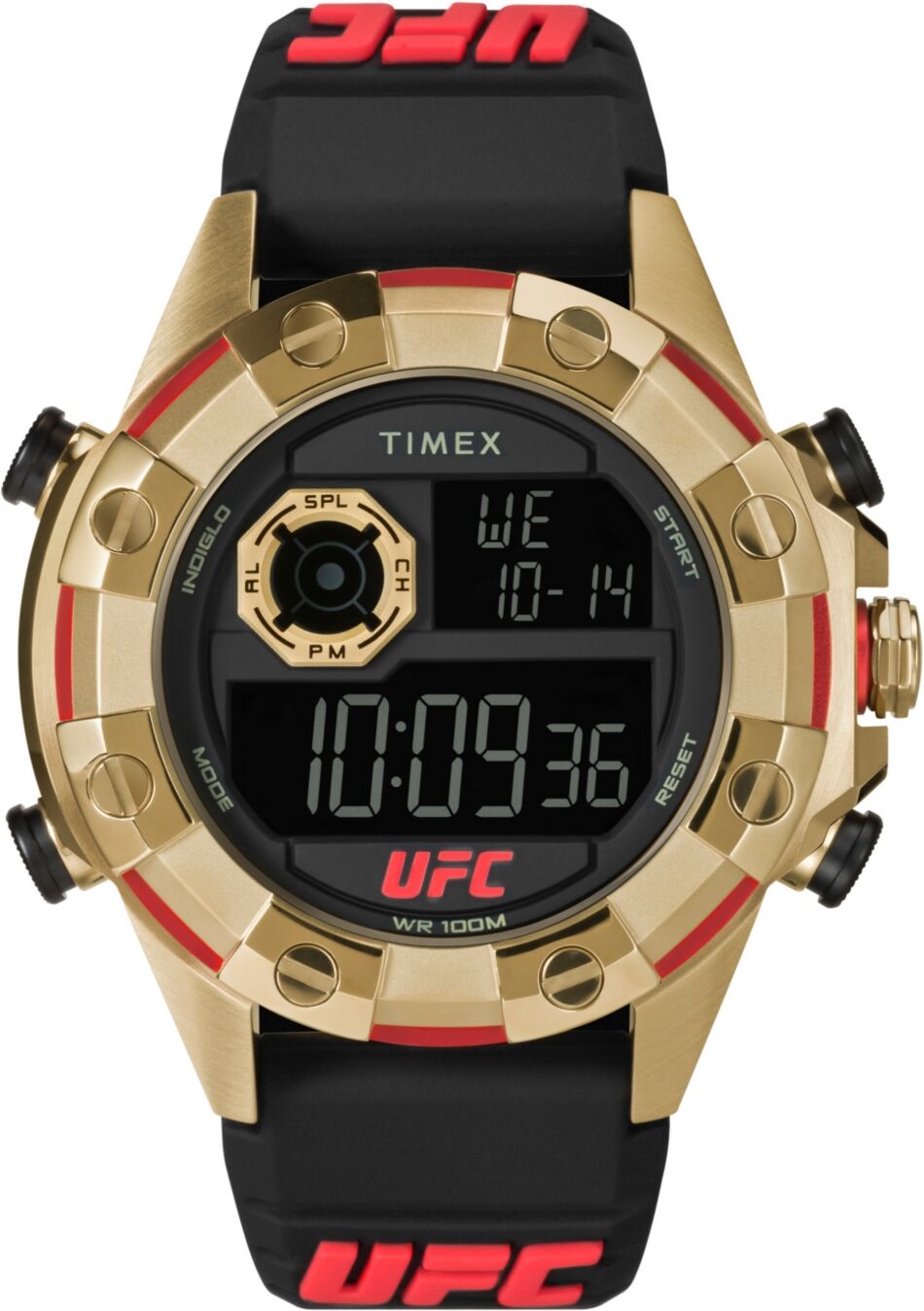 Timex Ufc Men's Kick Digital Black Polyurethane Watch, 49mm - Black