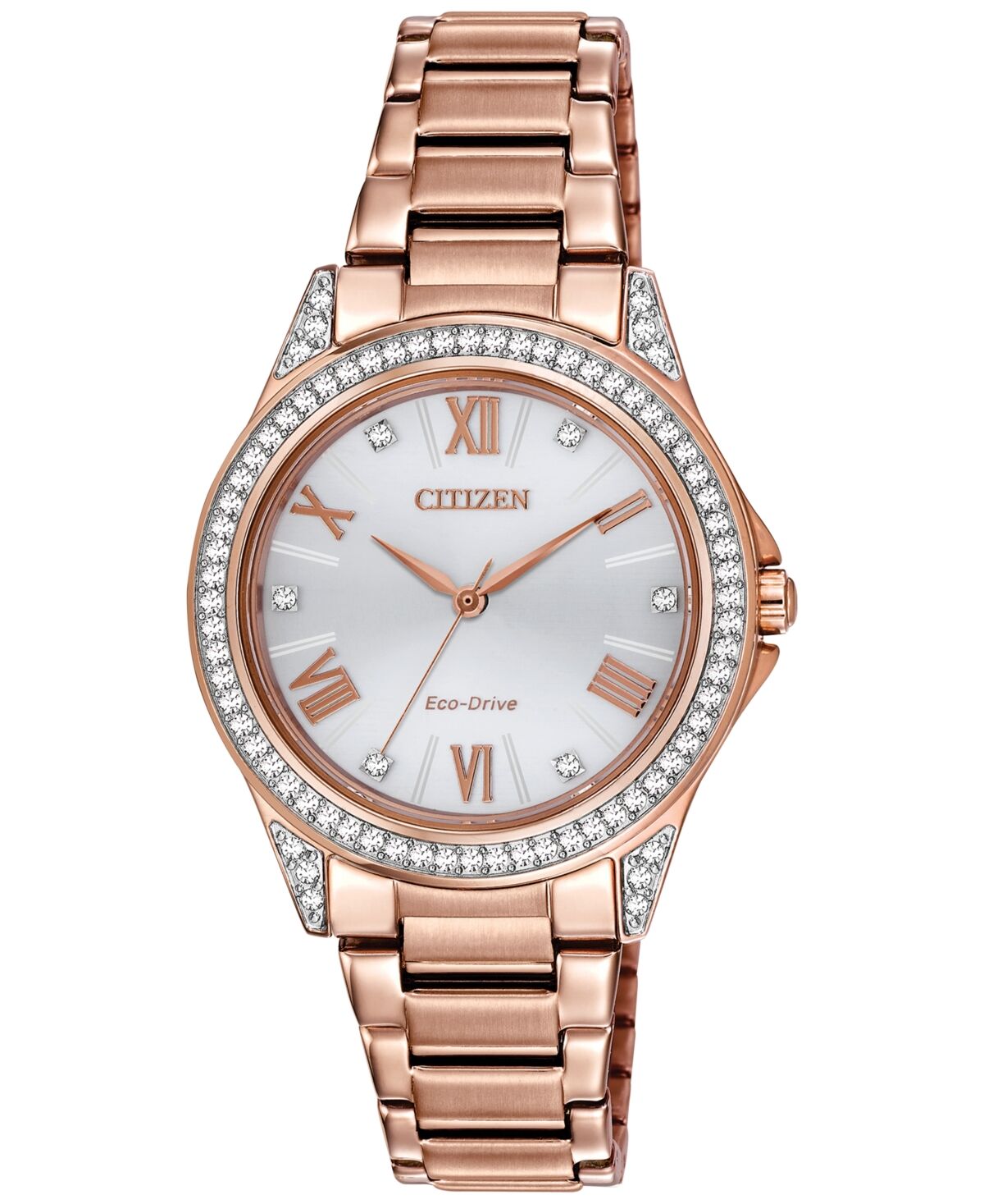 Citizen Drive From Citizen Eco-Drive Women's Rose Gold-Tone Stainless Steel Bracelet Watch 34mm - Rose Gold