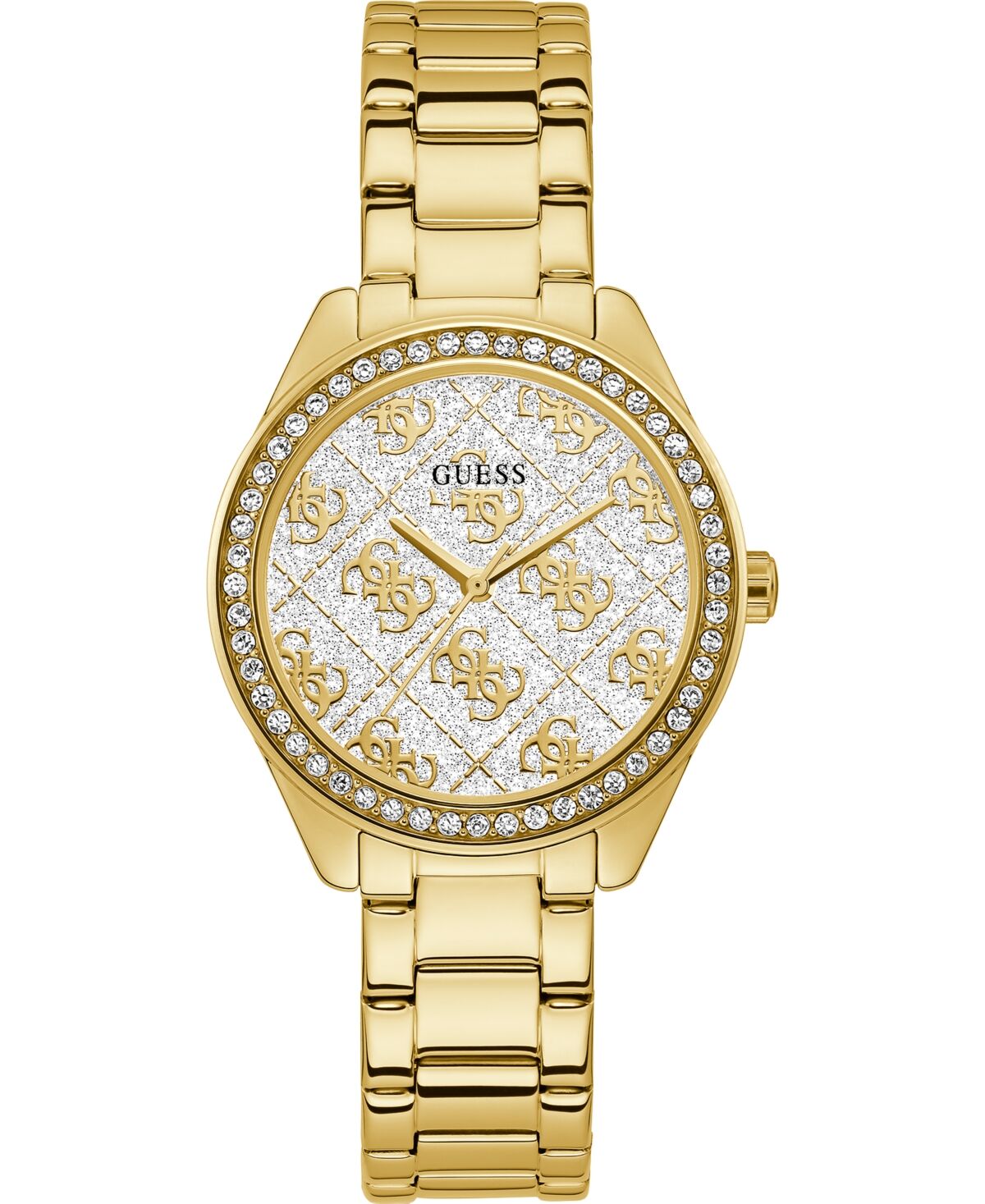 Guess Women's Gold-Tone Stainless Steel Bracelet Watch 36.5mm - Yellow