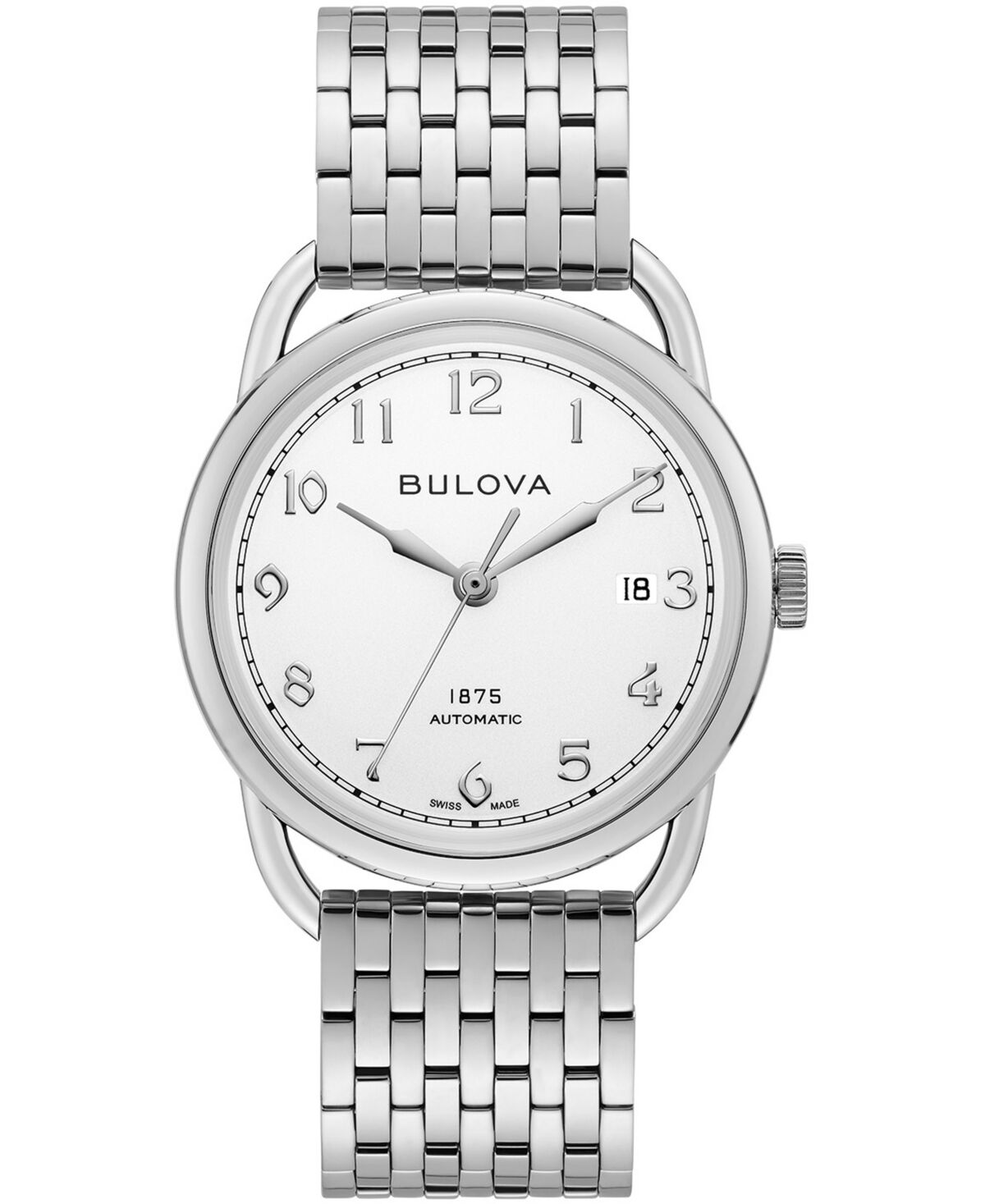 Bulova Limtied Edition Bulova Men's Swiss Automatic Joseph Bulova Stainless Steel Bracelet Watch 38.5mm - Silver