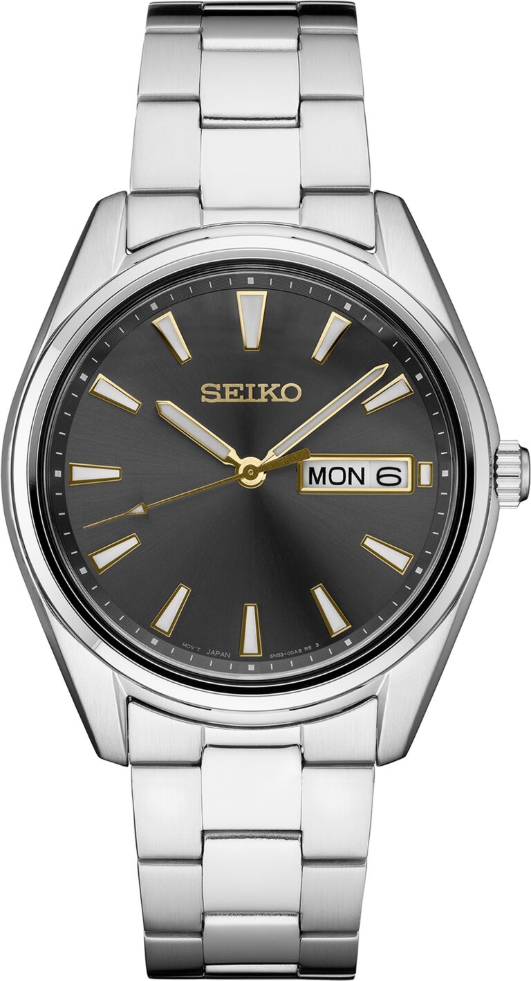 Seiko Men's Essential Stainless Steel Bracelet Watch 40.2mm - Gray