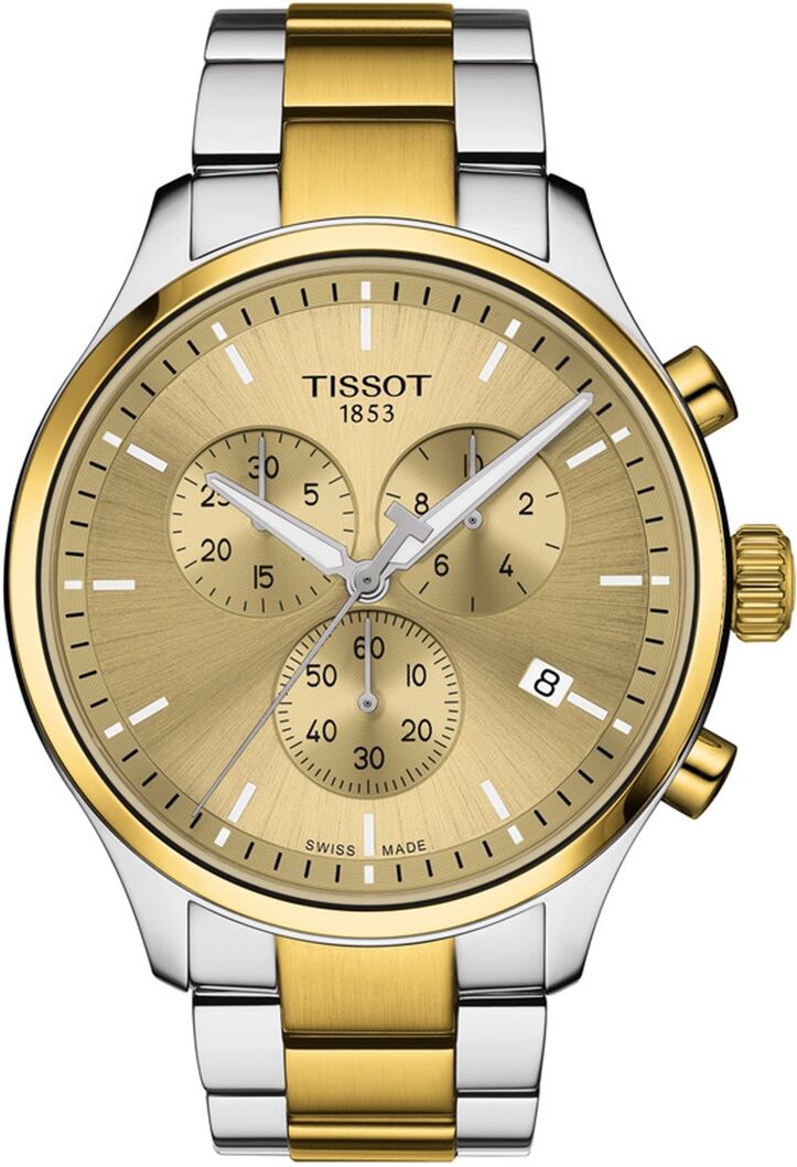 Tissot Men's Swiss Chronograph Chrono Xl Classic Two-Tone Stainless Steel Bracelet Watch 45mm - Champagne / Golden