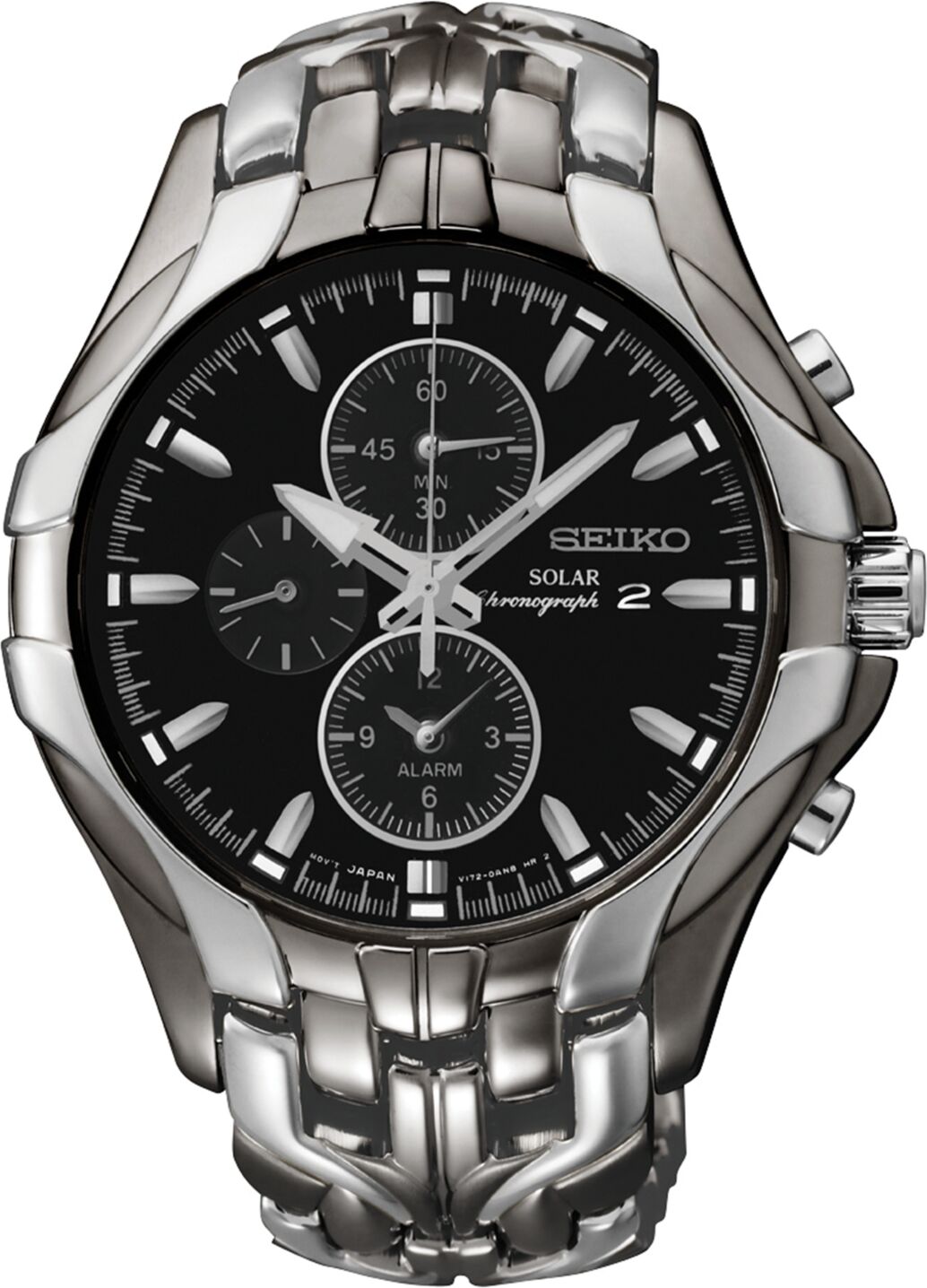 Seiko Men's Chronograph Solar Excelsior Two-Tone Stainless Steel Bracelet Watch 43mm SSC139