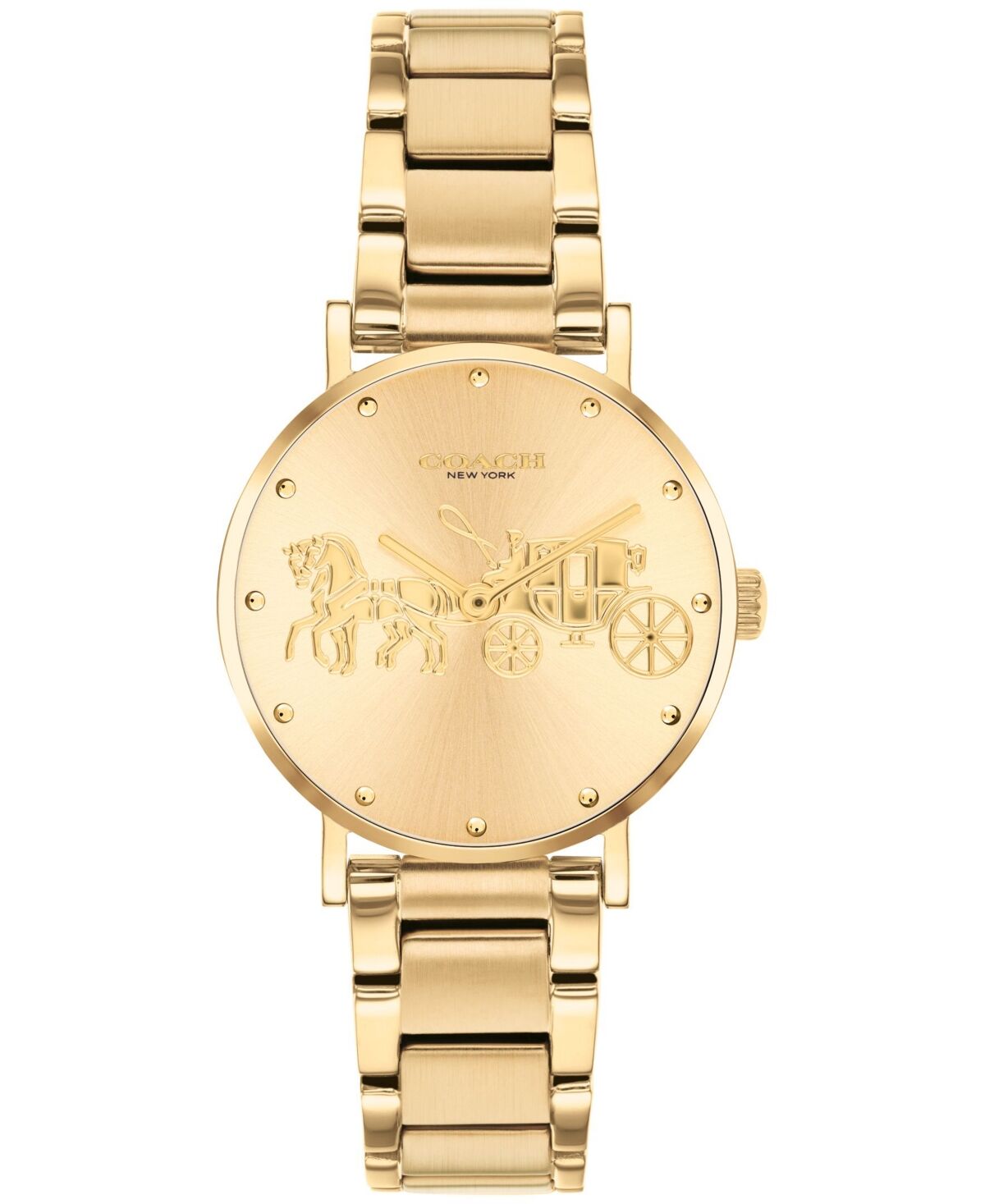 Coach Women's Perry Gold-Tone Bracelet Watch 28mm - Gold-Tone