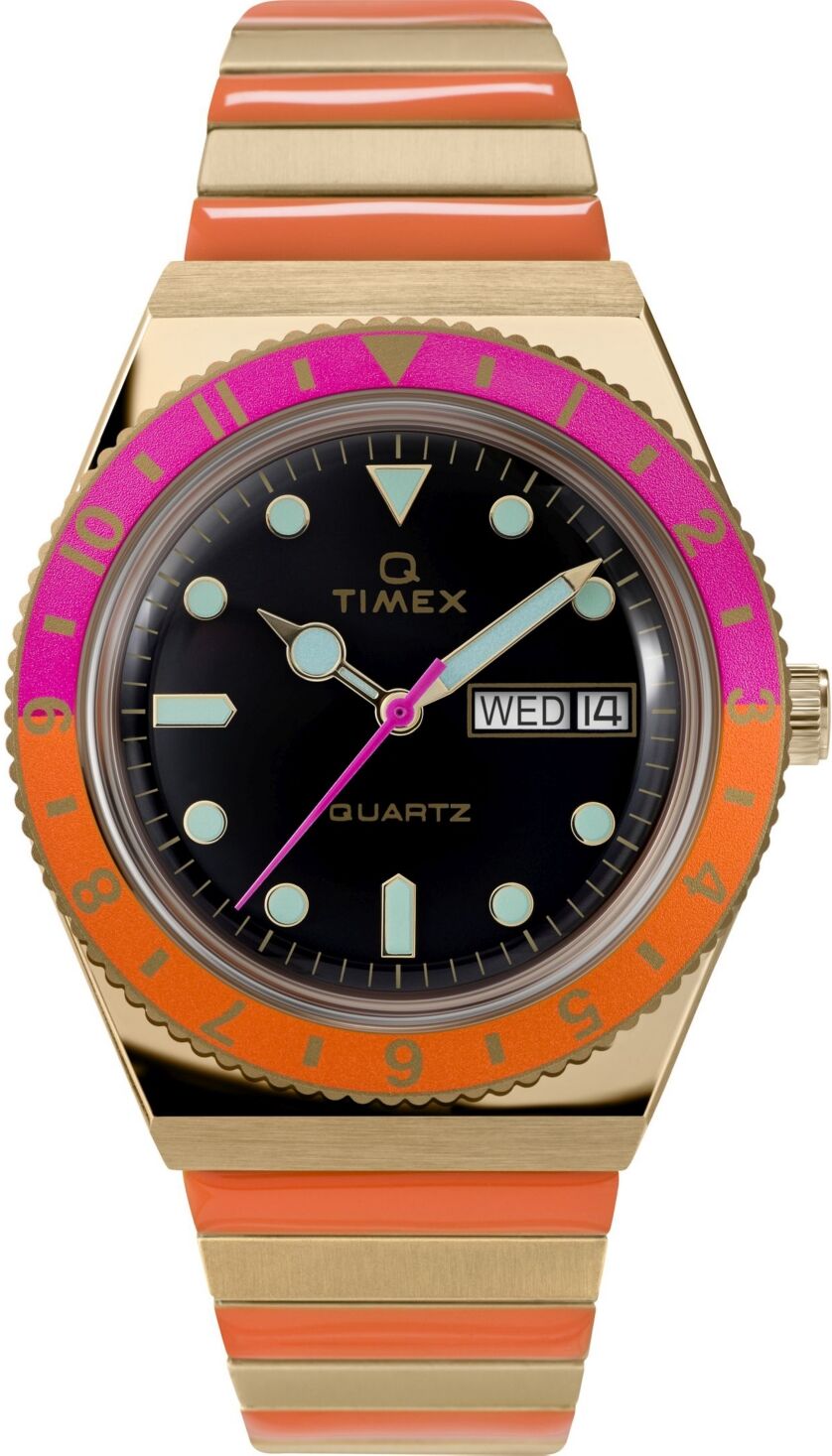 Timex Women's Q Reissue Two-Tone Bracelet Watch 36mm - Two-Tone