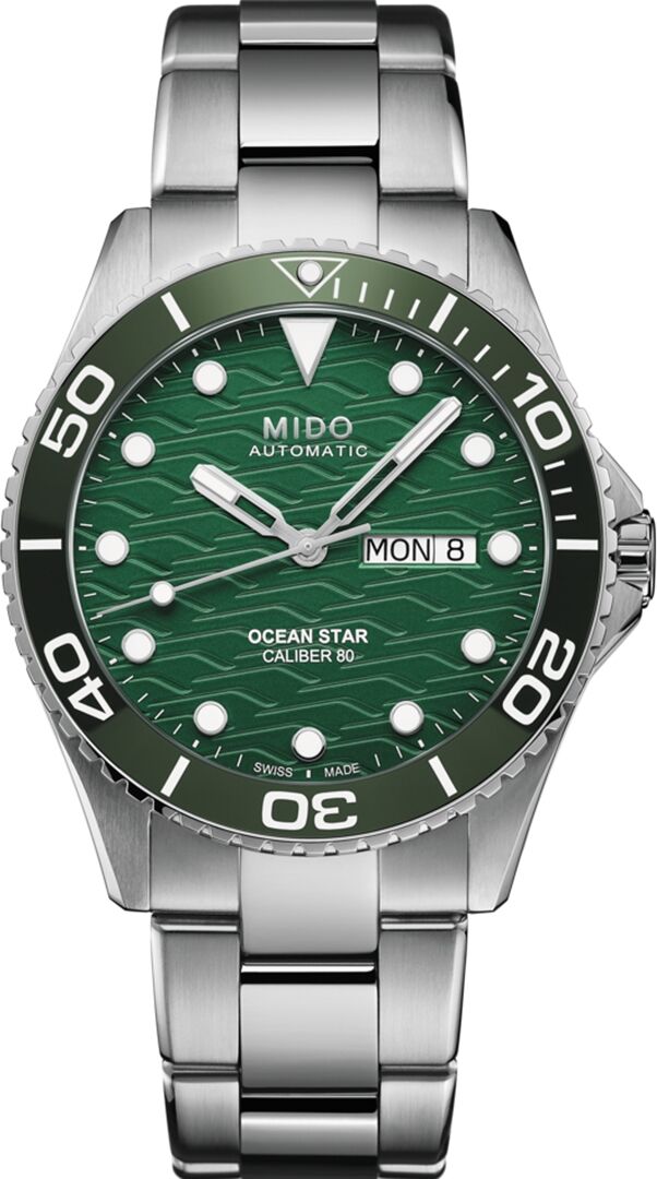 Mido Men's Swiss Automatic Ocean Star Stainless Steel Bracelet Watch 43mm - Silver