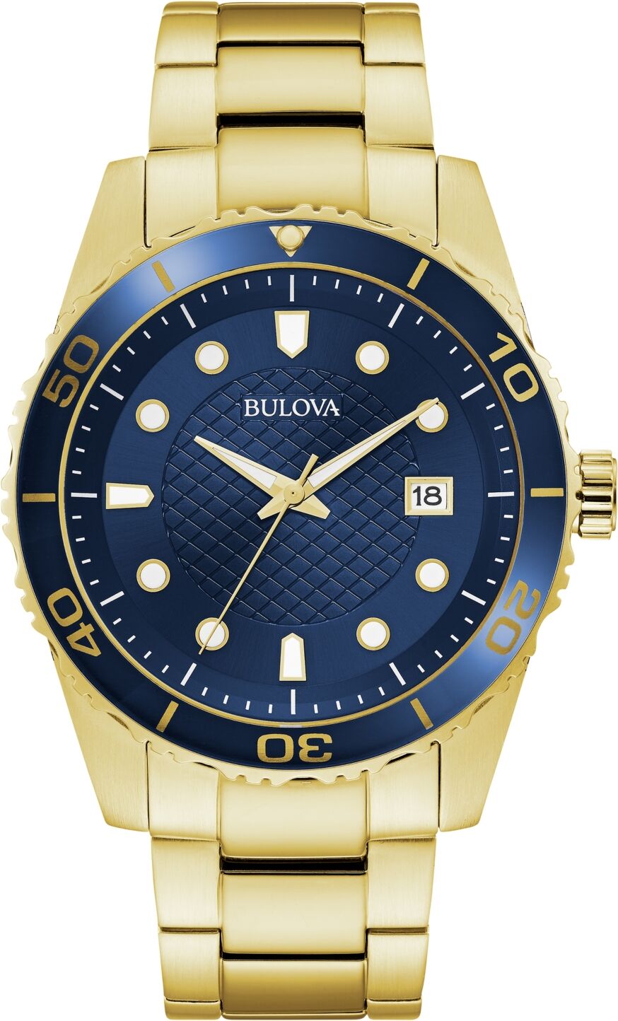 Bulova Men's Classic Gold-Tone Stainless Steel Bracelet Watch 43mm - Gold-tone