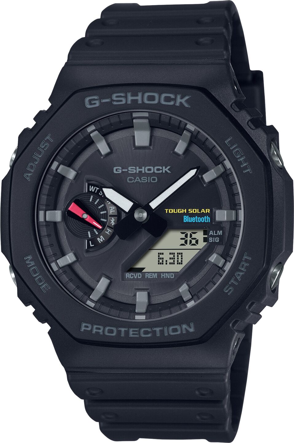 G-Shock Men's Analog Digital Black Resin Strap Watch 46mm, GAB2100-1A - Black