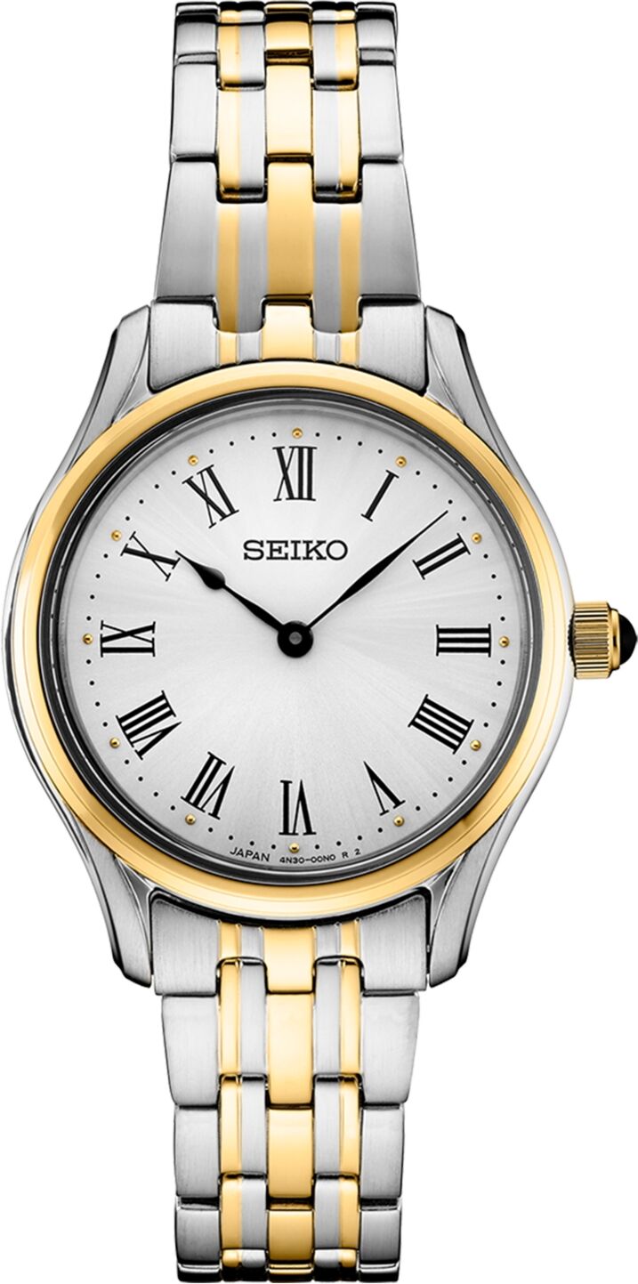 Seiko Women's Essentials Two-Tone Stainless Steel Bracelet Watch 29mm - Silver