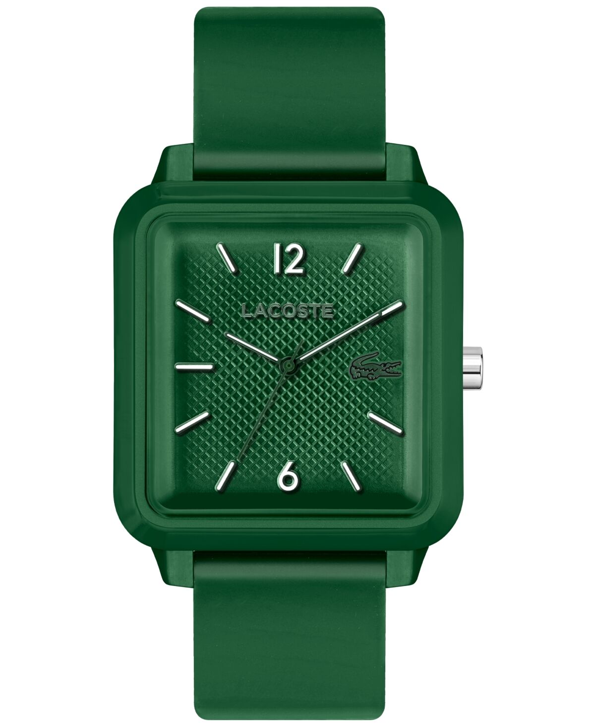 Lacoste Men's Studio Green Silicone Strap Watch 36mm x 38mm - Green