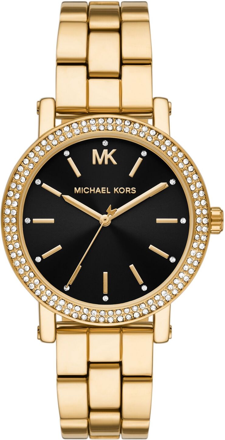 Michael Kors Women's Corey Three-Hand Gold-Tone Alloy Watch 38mm - Gold