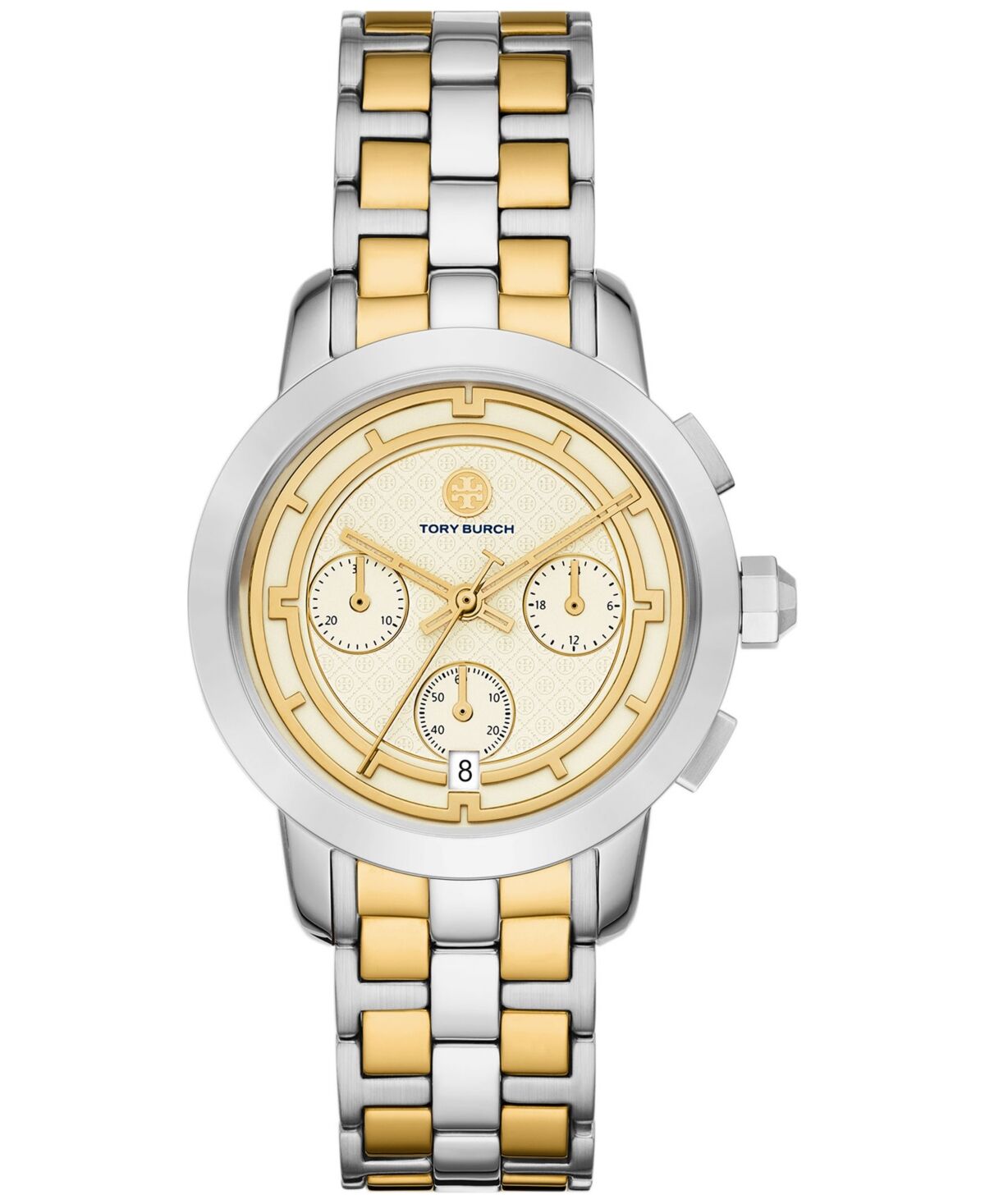 Tory Burch Women's Chronograph Two-Tone Stainless Steel Bracelet Watch 37mm - Multicolor