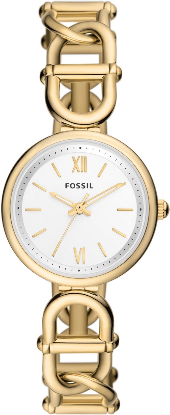 Fossil Women's Carlie Three-Hand Gold-Tone Stainless Steel Watch, 30mm - Gold Tone