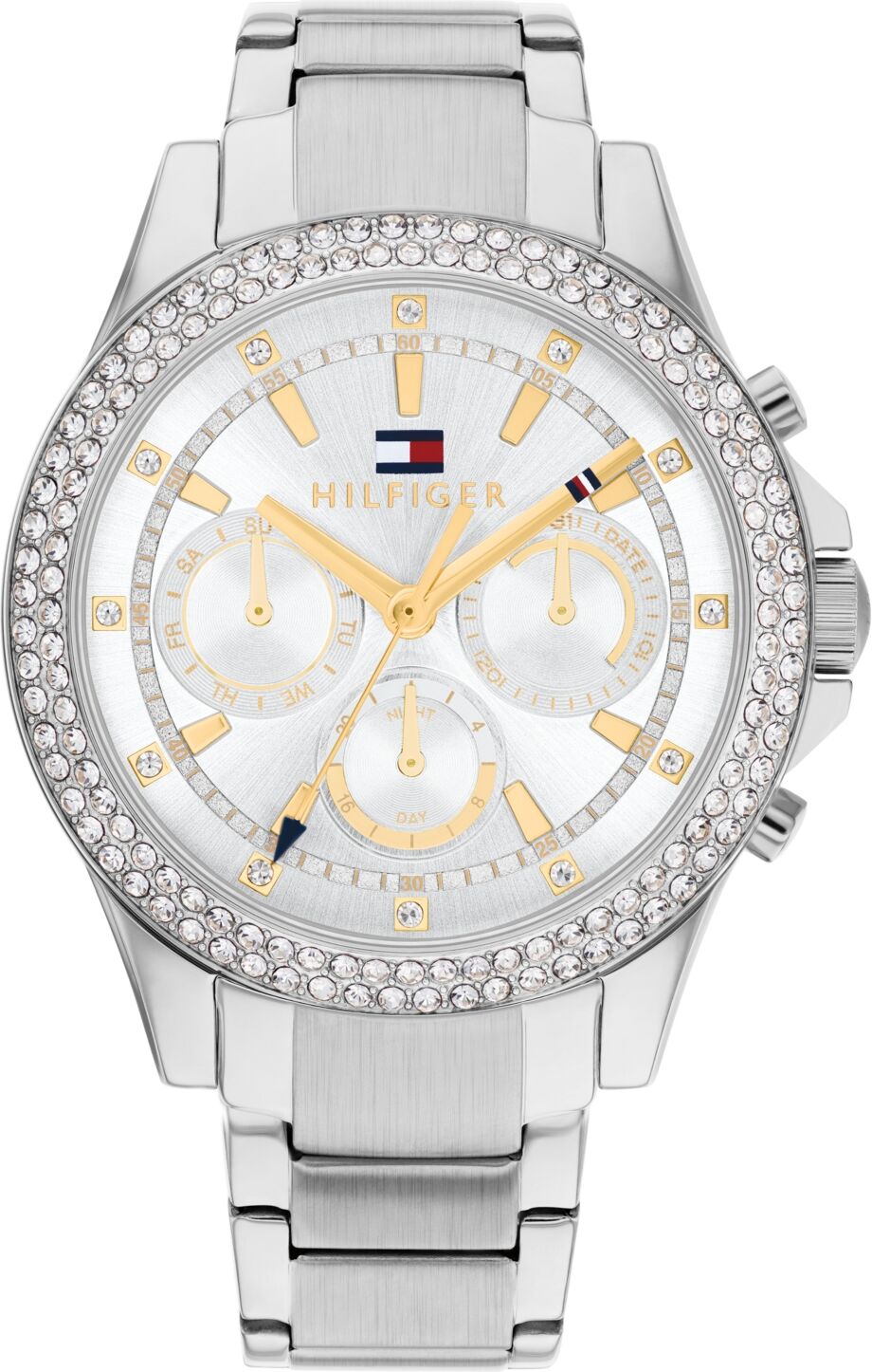 Tommy Hilfiger Women's Multifunction Silver-Tone Stainless Steel Watch 38mm - Stainless Steel