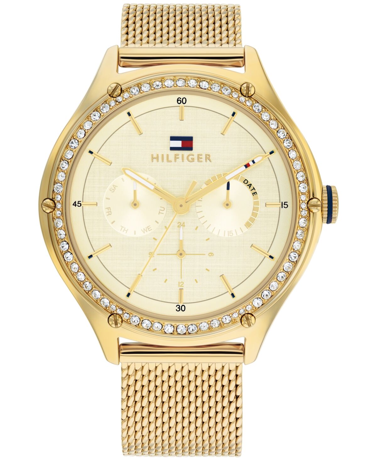Tommy Hilfiger Women's Multifunction Carnation Gold-Tone Stainless Steel Watch 40mm - Carnation Gold