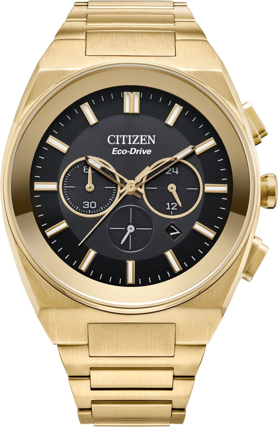 Citizen Eco-Drive Men's Chronograph Modern Axiom Gold-Tone Stainless Steel Bracelet Watch 43mm - Gold-tone