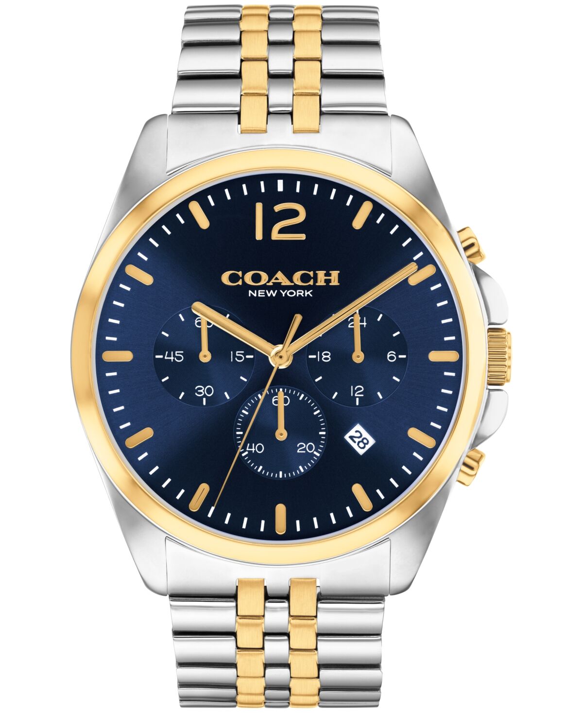 Coach Men's Greyson Two-Tone Stainless Steel Bracelet Watch 43mm - Two Tone