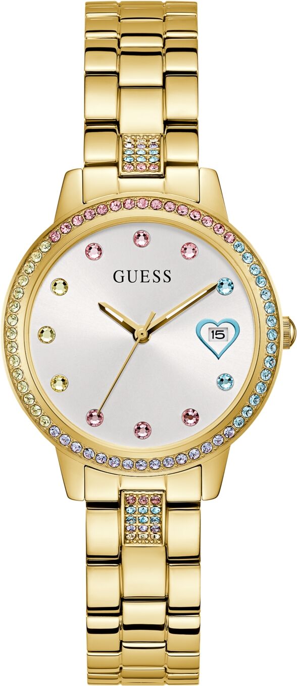 Guess Women's Date Gold-Tone Stainless Steel Watch 34mm - Gold-Tone