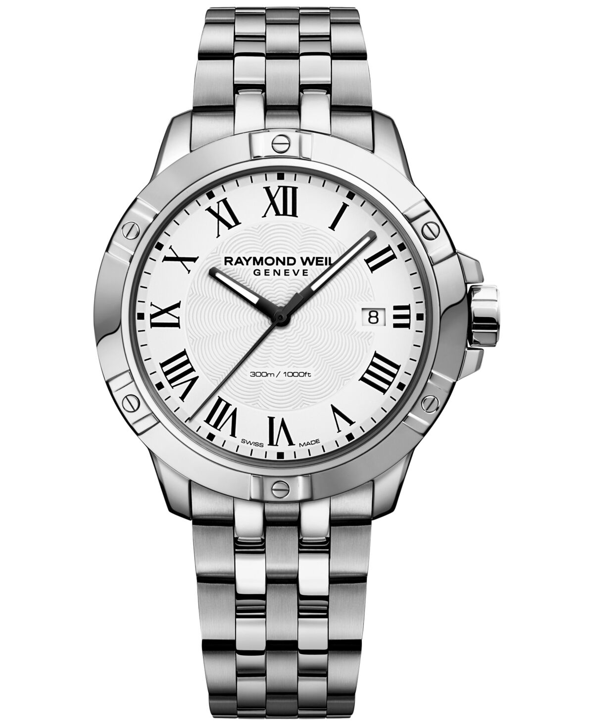 Raymond Weil Men's Swiss Tango Stainless Steel Bracelet Watch 41mm 8160-st-00300 - Silver