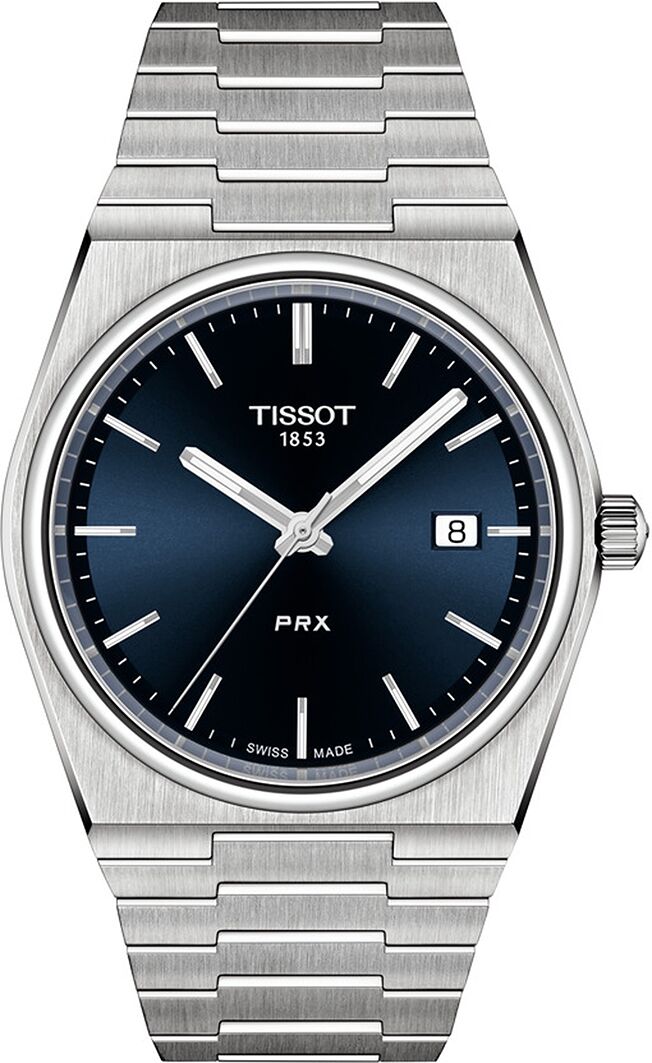 Tissot Men's Swiss Prx Stainless Steel Bracelet Watch 40mm - Blue