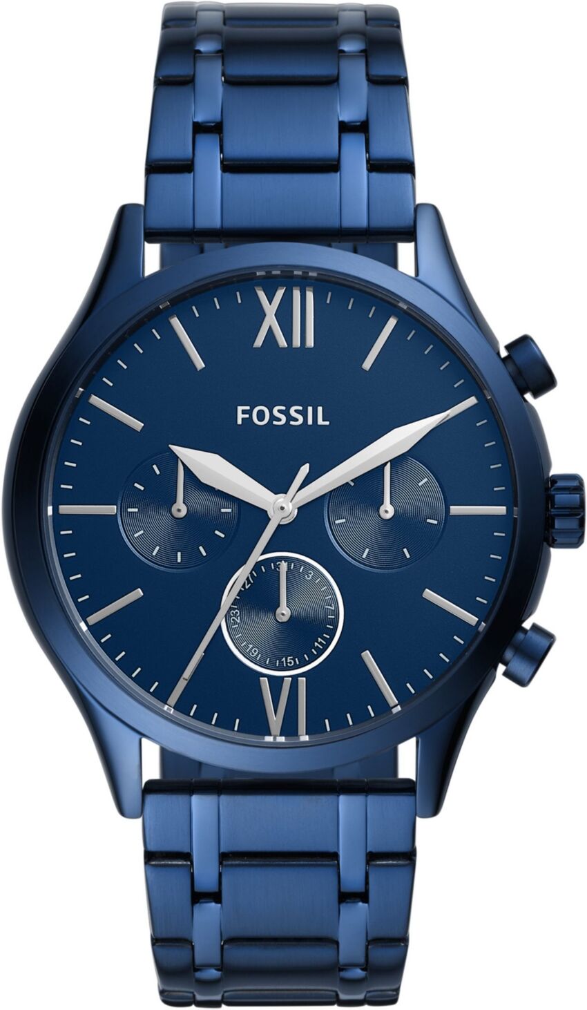 Fossil Men's Fenmore Multifunction Blue Bracelet Watch 44mm - Blue