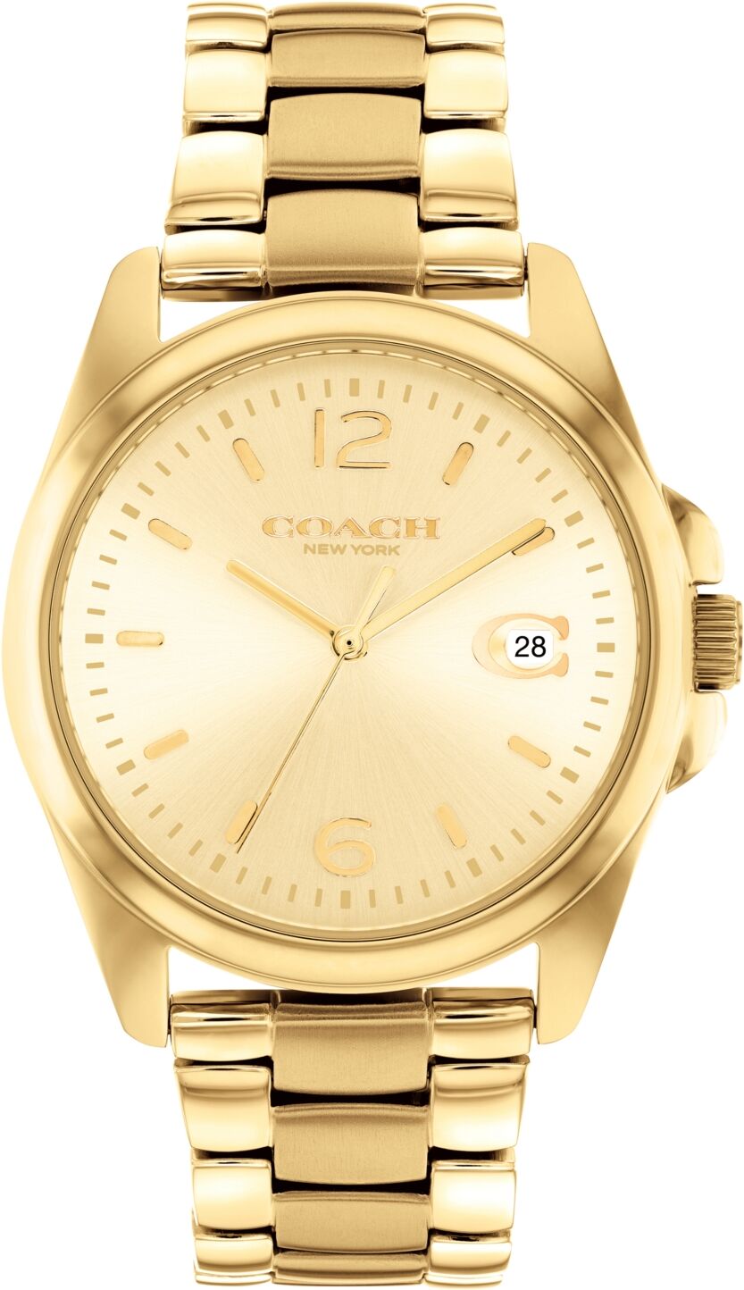 Coach Women's Greyson Gold-Tone Bracelet Watch 36mm - Gold