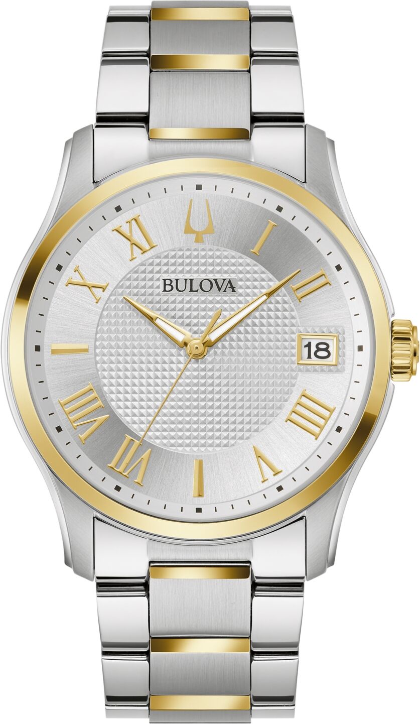 Bulova Men's Classic Wilton Two-Tone Stainless Steel Bracelet Watch 41mm - Two-tone