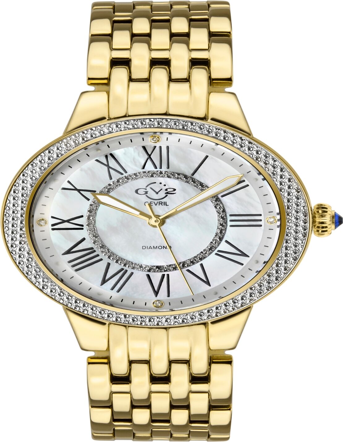 Gevril Women's Astor Ii Swiss Quartz Gold-Tone Stainless Steel Bracelet Watch 38mm - Gold-Tone