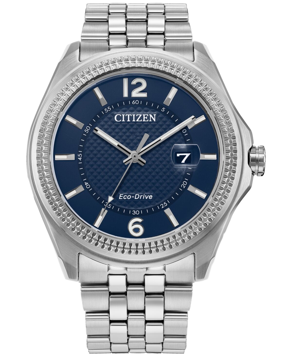 Citizen Eco-Drive Men's Corso Classic Stainless Steel Bracelet Watch 42mm - Blue