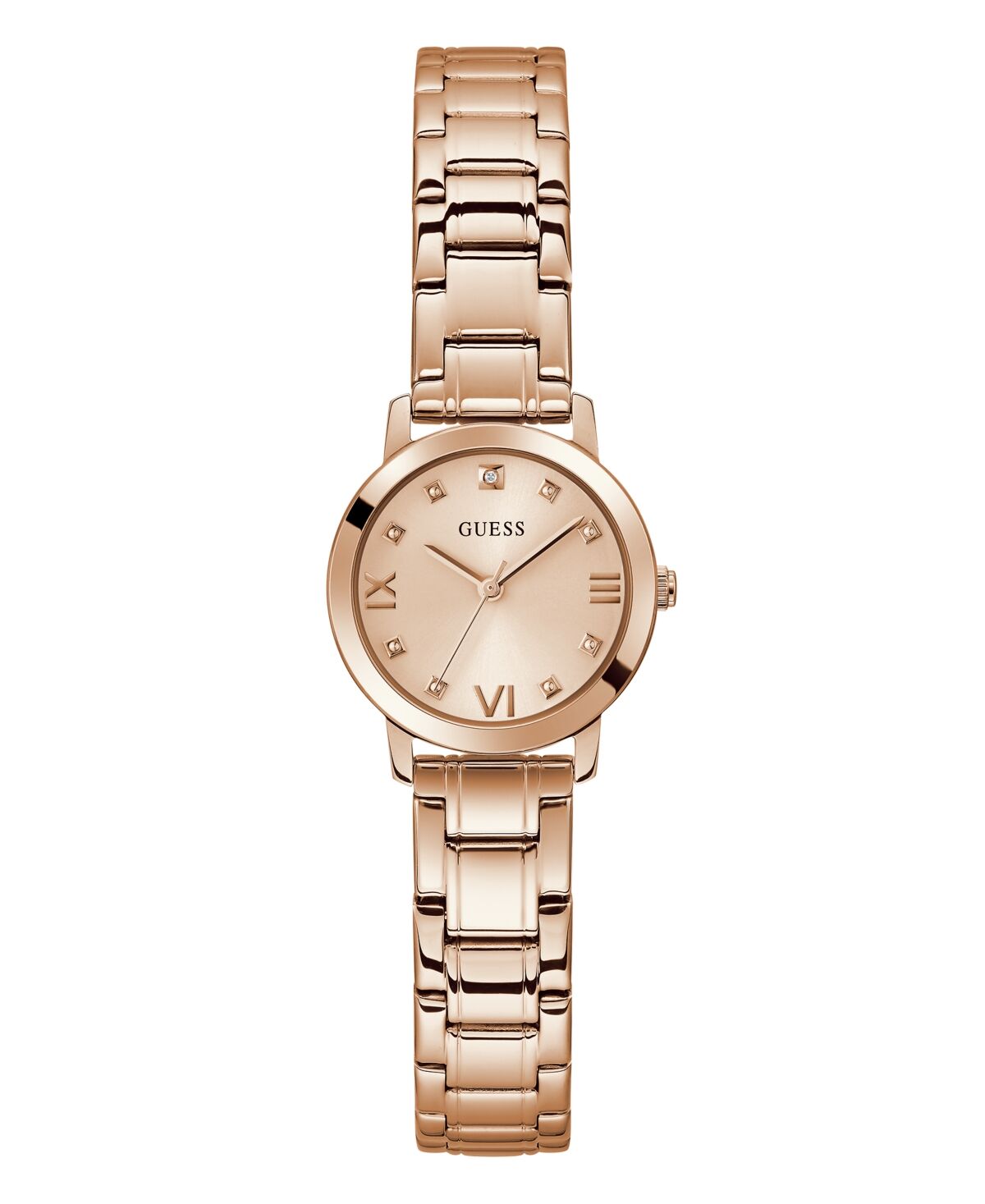 Guess Women's Three-Hand Rose Gold-Tone Stainless Steel Watch 28mm - Rose Gold-Tone