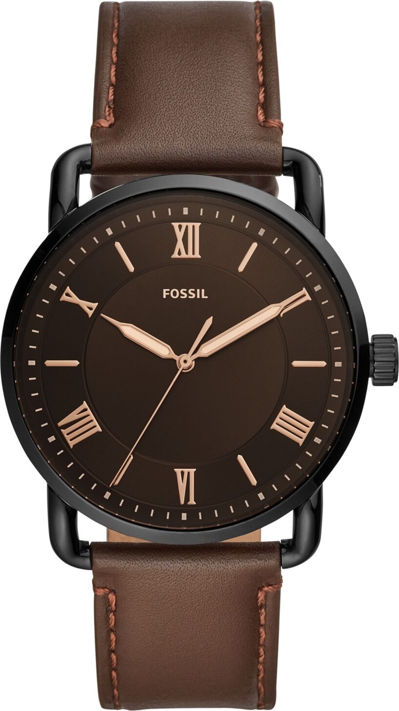 Fossil Men's Copeland Brown Leather Strap Watch 42mm - Brown