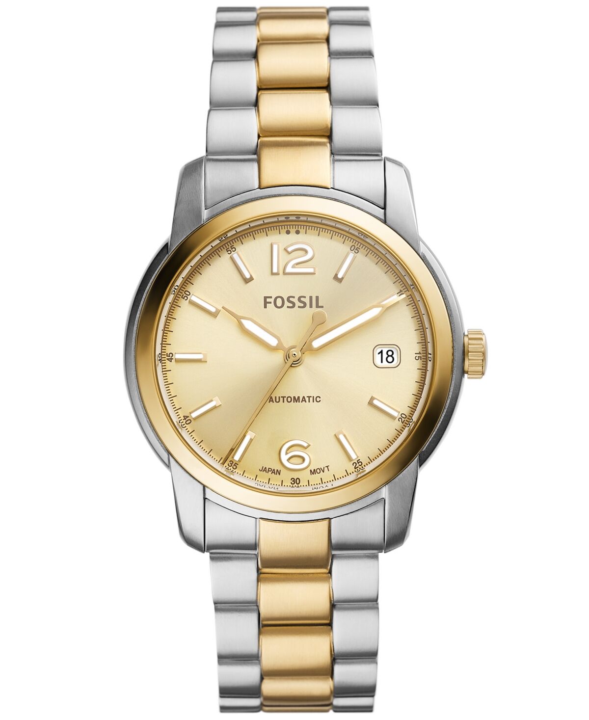 Fossil Women's Heritage Automatic Two Tone Stainless Steel Watch 38mm - Two Tone
